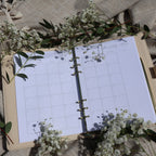 12-Month Undated Monthly Calendar Planner Insert