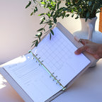 Undated Monthly Self-Care Planner Inserts – Minimal Layout, 12-Month Set