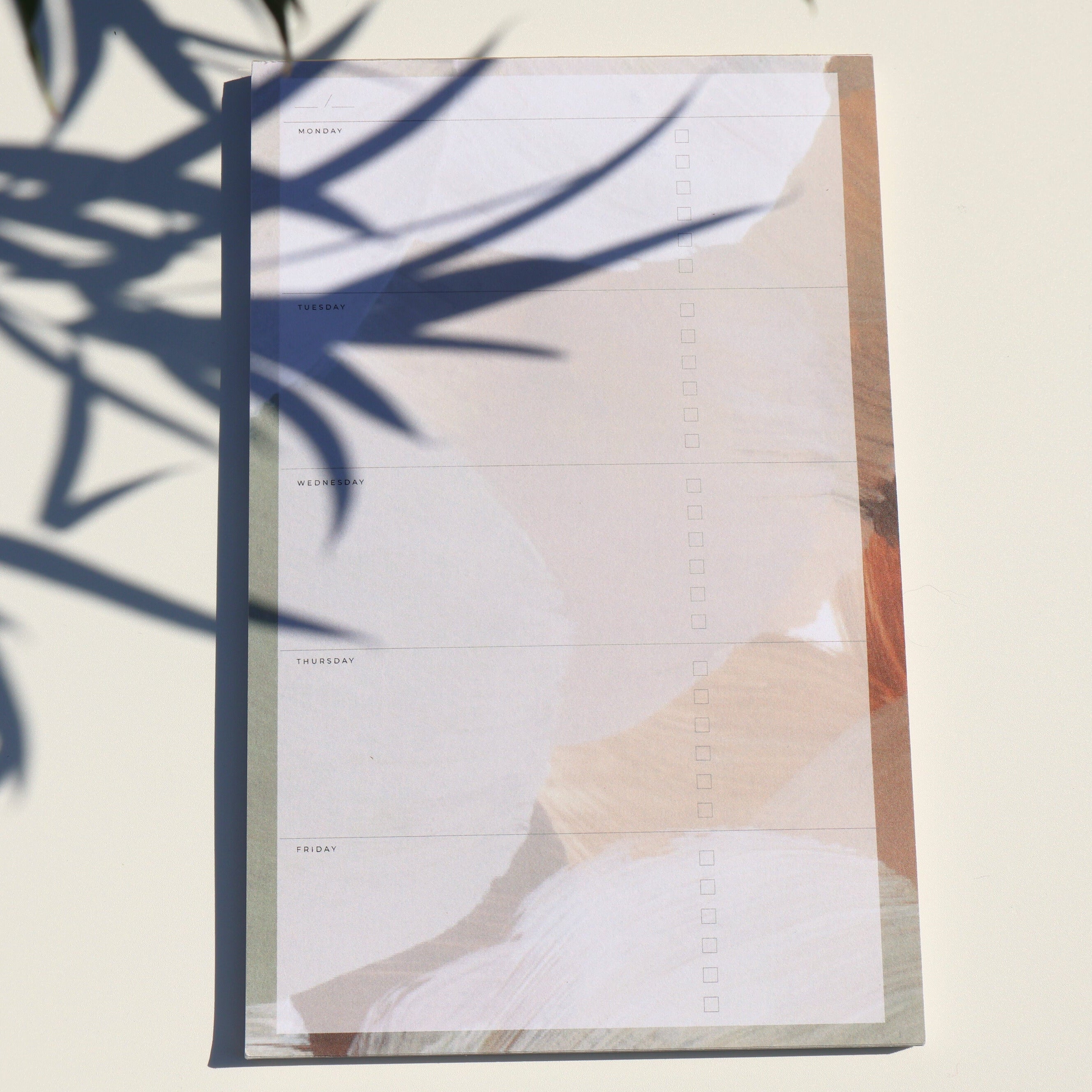 notepad on a neutral background 
